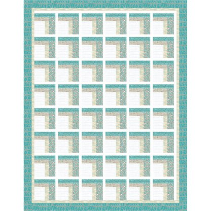 Image of the Modern Two Sided Log Cabin quilt by Julia Deal