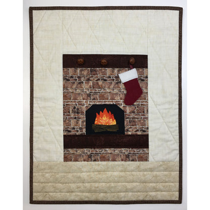 Fireplace in Two Sizes Quilt SEW-440e - Downloadable Pattern