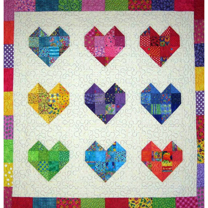 Scrappy Sweethearts Quilt SM-102e - Downloadable Pattern