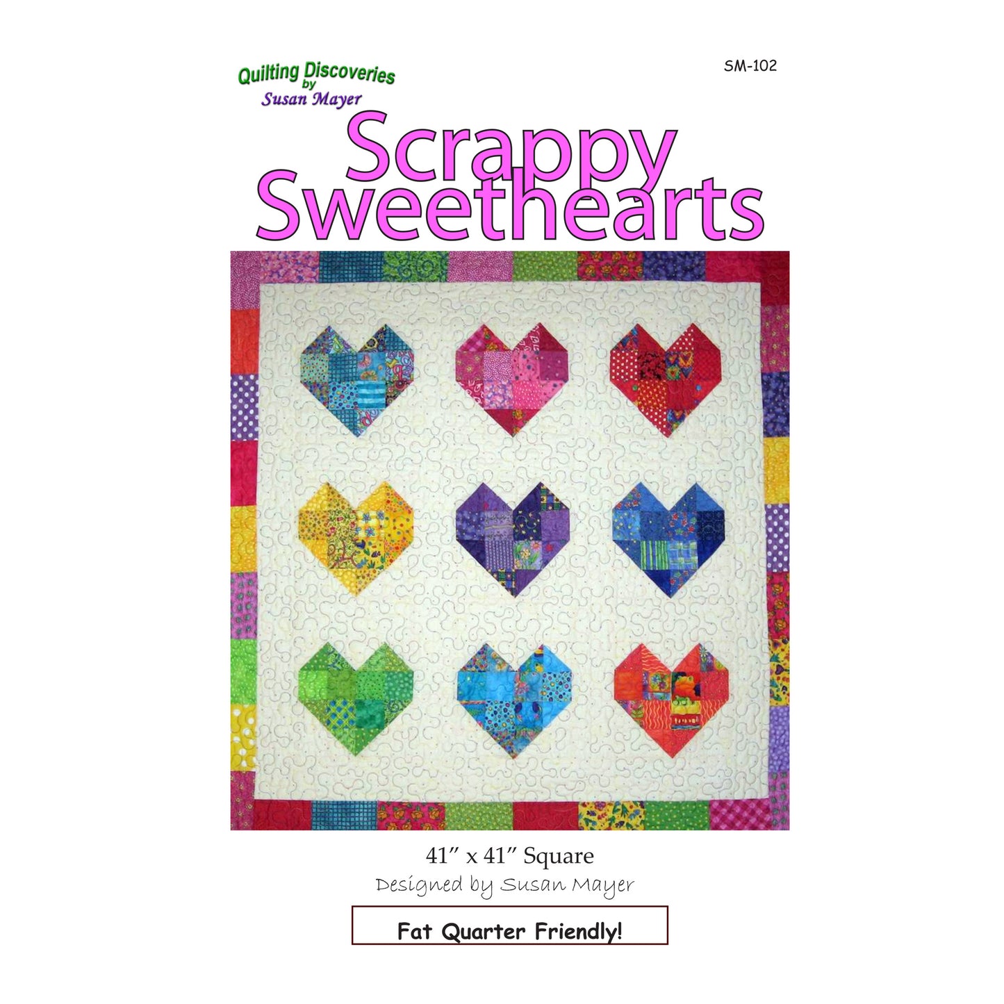 Scrappy Sweethearts Quilt SM-102e - Downloadable Pattern