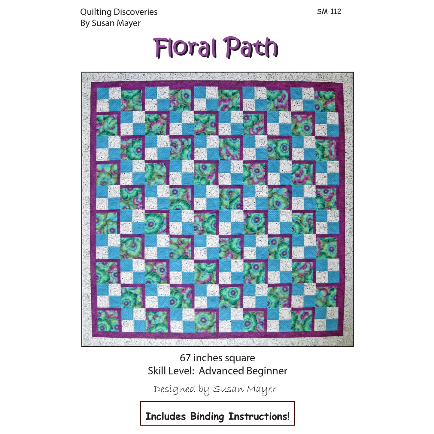 Floral Path Quilt Pattern SM-112 - Paper Pattern