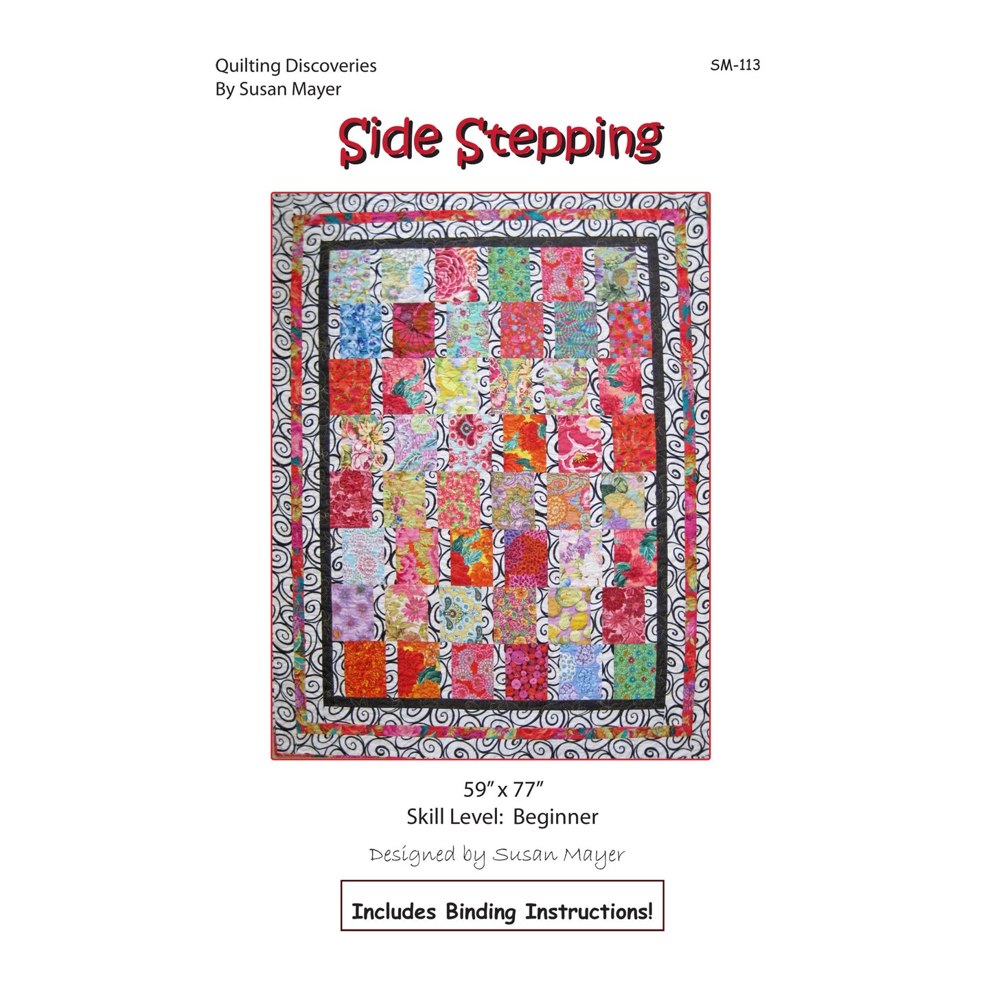 Side Stepping Quilt Pattern SM-113 - Paper Pattern
