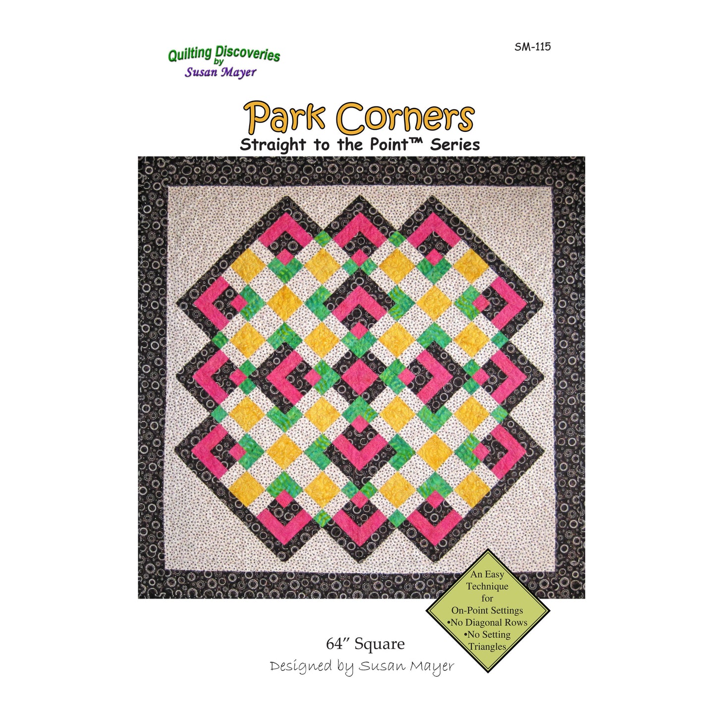 Park Corners Quilt Pattern - Straight to the Point Series SM-115 - Paper Pattern