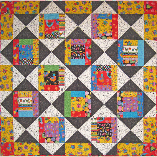 A Chick In The House Quilt Pattern SM-117 - Paper Pattern