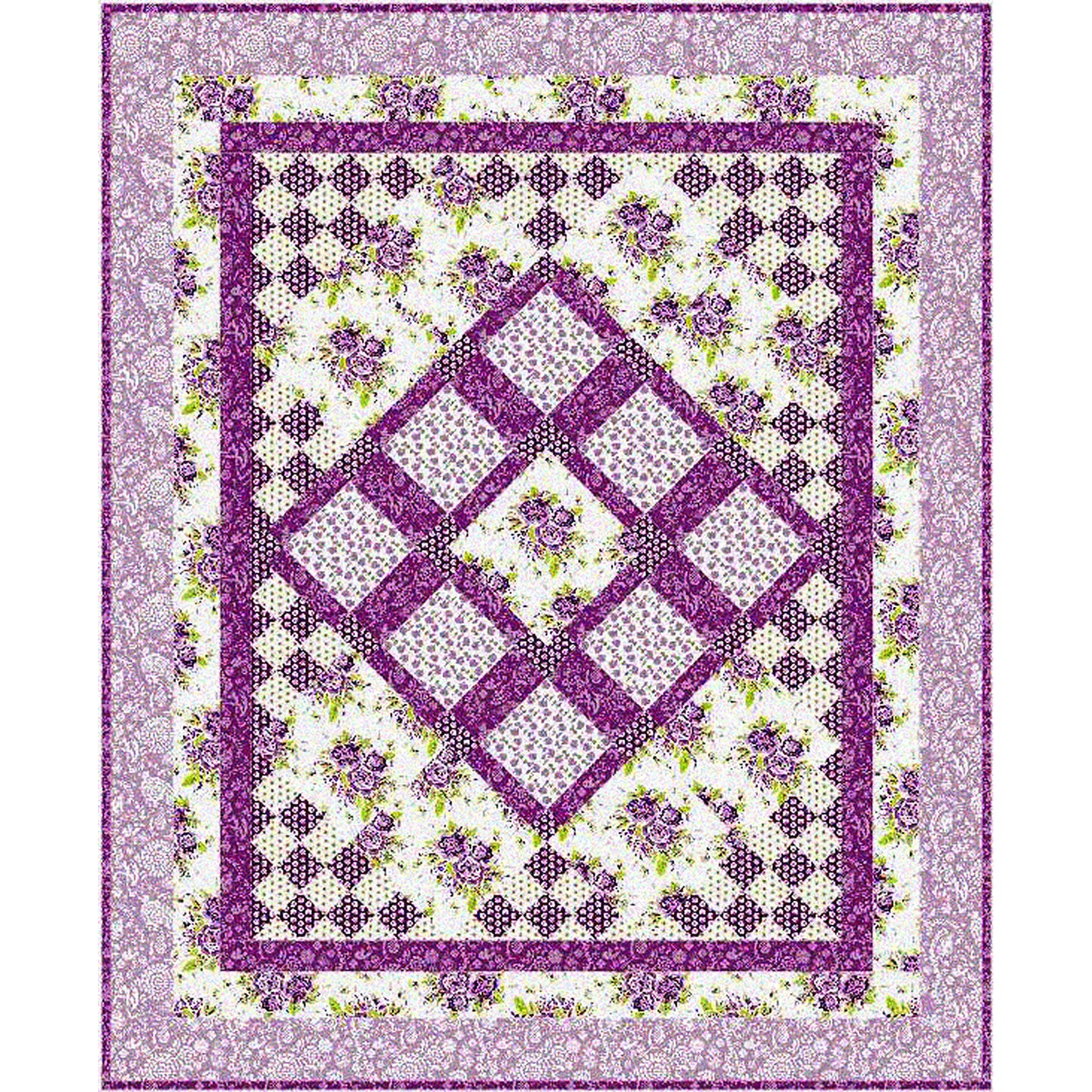 Scent of Lavender Quilt Pattern- Straight to the Point Series - SM-119 - Paper Pattern
