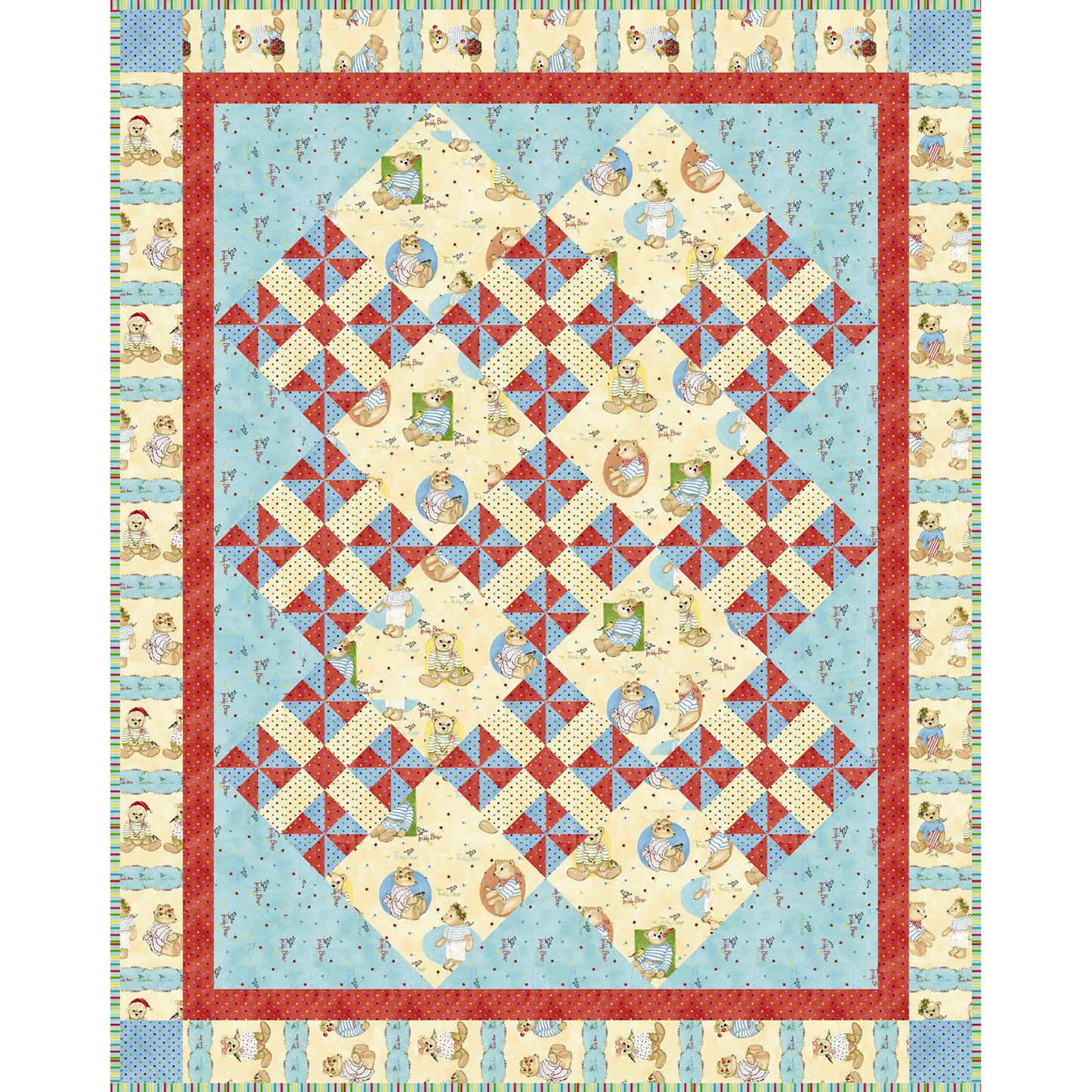 Dreaming of Teddy Bears Quilt Pattern SM-120 - Paper Pattern