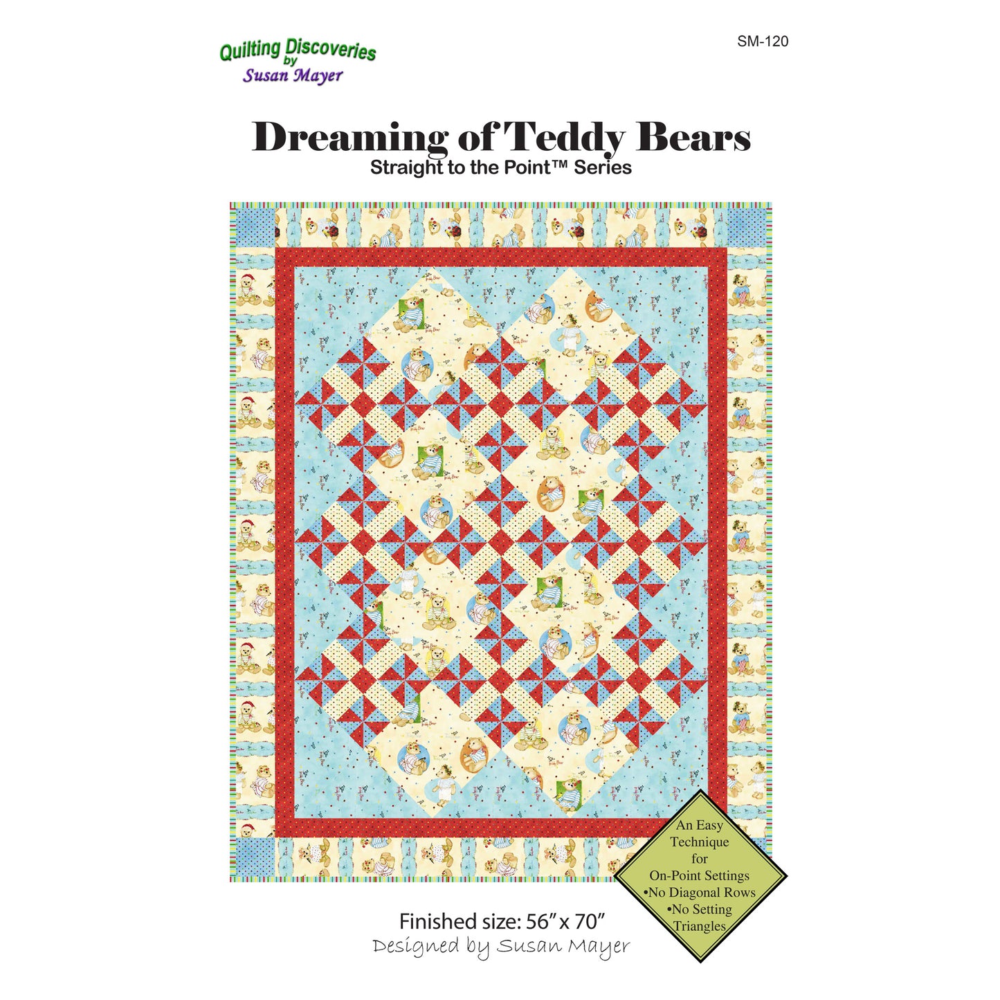 Dreaming of Teddy Bears Quilt Pattern SM-120 - Paper Pattern