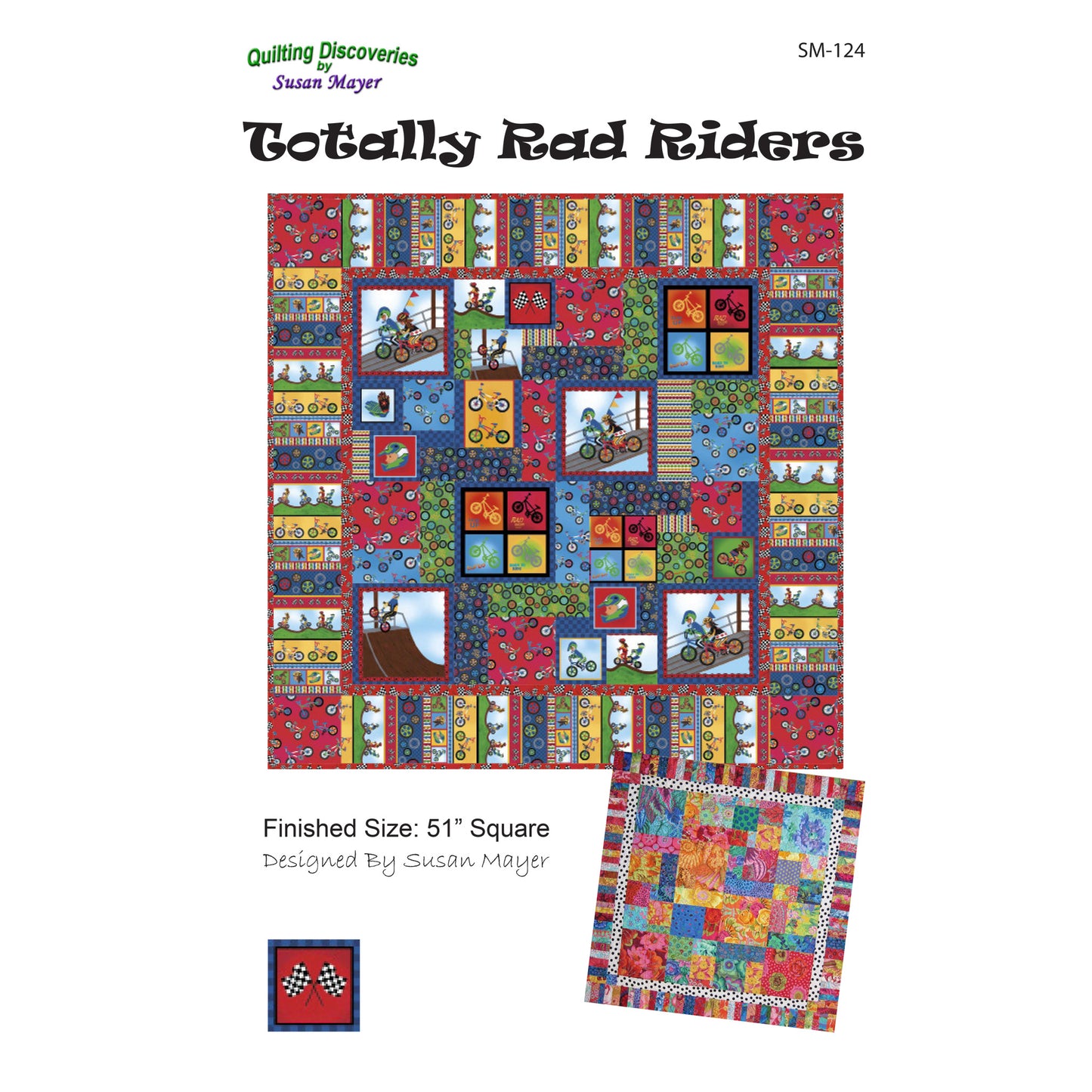 Totally Rad Riders Quilt Pattern SM-124 - Paper Pattern