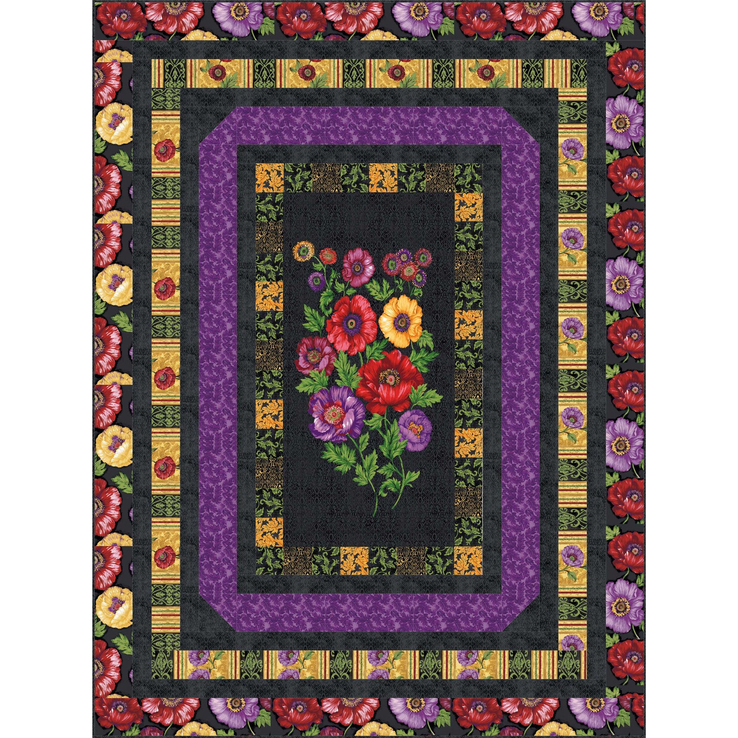 Flowers of Tuscany Quilt SM-137e - Downloadable Pattern