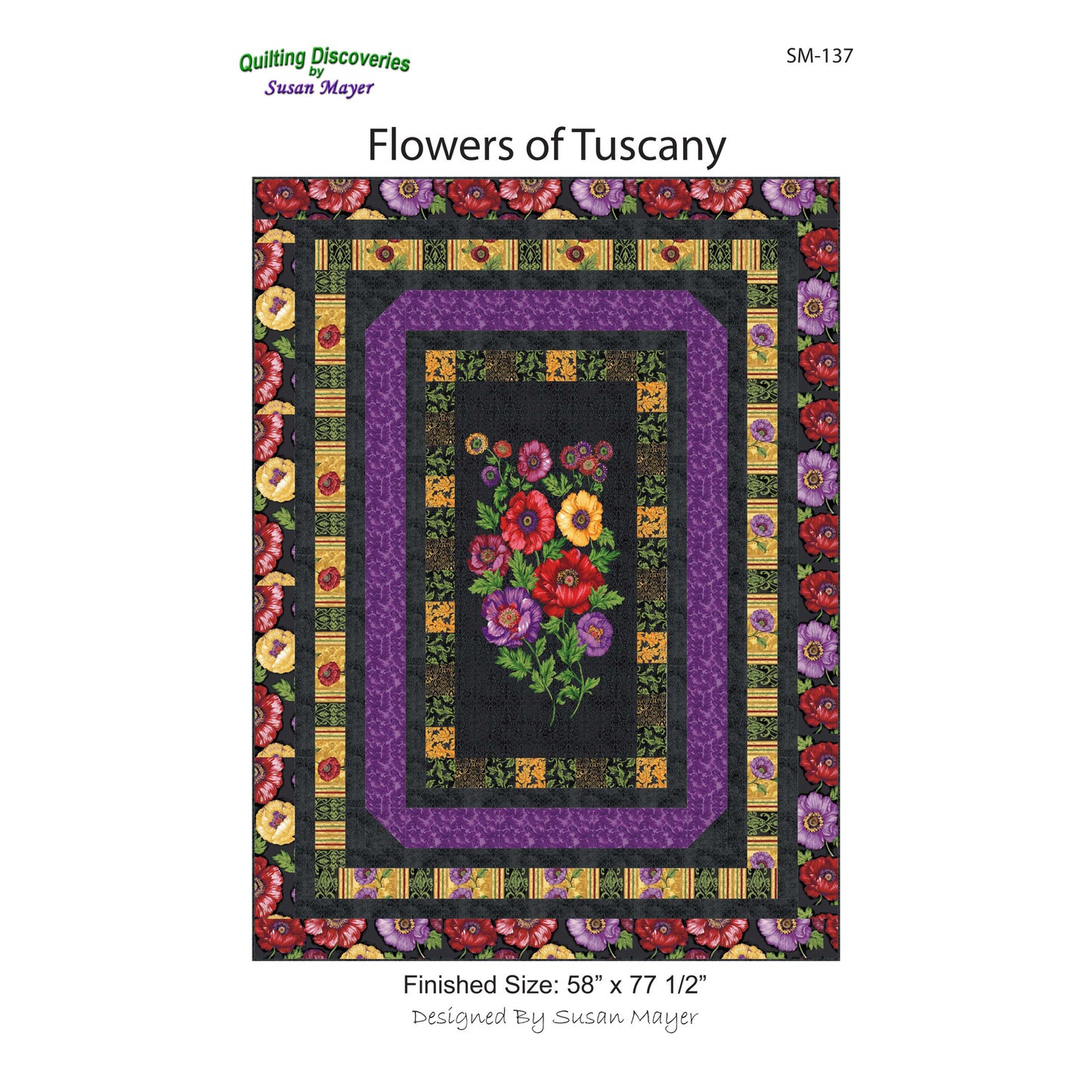 Flowers of Tuscany Quilt SM-137e - Downloadable Pattern
