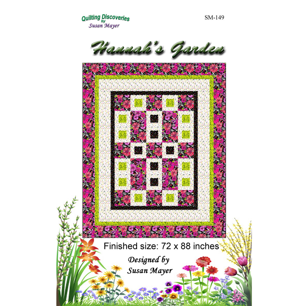 Hannah's Garden Quilt SM-149e - Downloadable Pattern