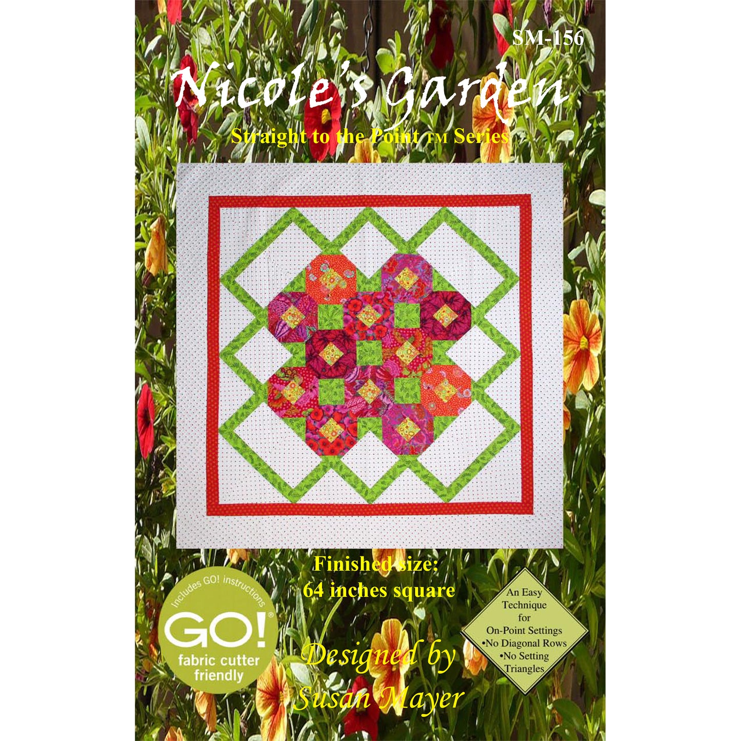 Cover image of pattern for Nicole's Garden Quilt.
