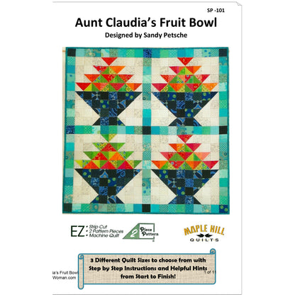 Aunt Claudia's Fruit Bowl Quilt SP-101e - Downloadable Pattern