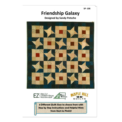 Friendship Galaxy Quilt Pattern SP-106 - Paper Pattern