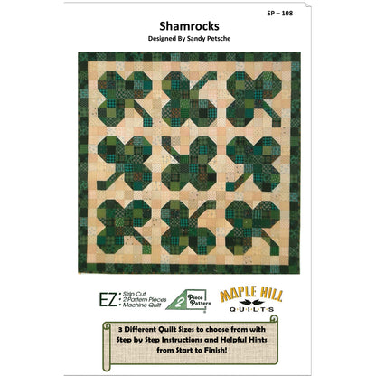 Shamrocks Quilt Pattern SP-108w - Wholesale Product