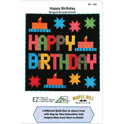 Happy Birthday Quilt Pattern SP-110 - Paper Pattern