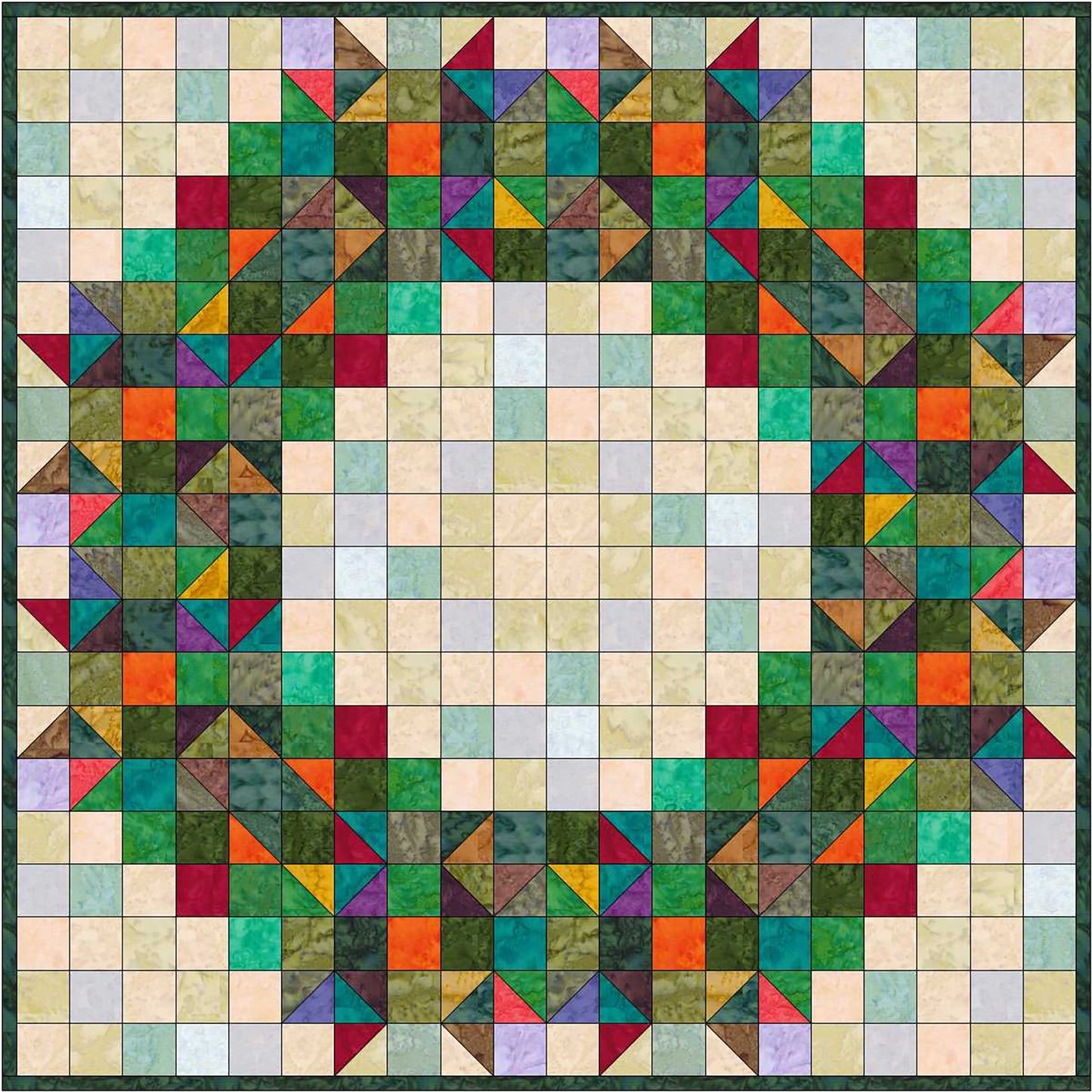 Welcome Wreath Quilt SP-114e - Downloadable Pattern