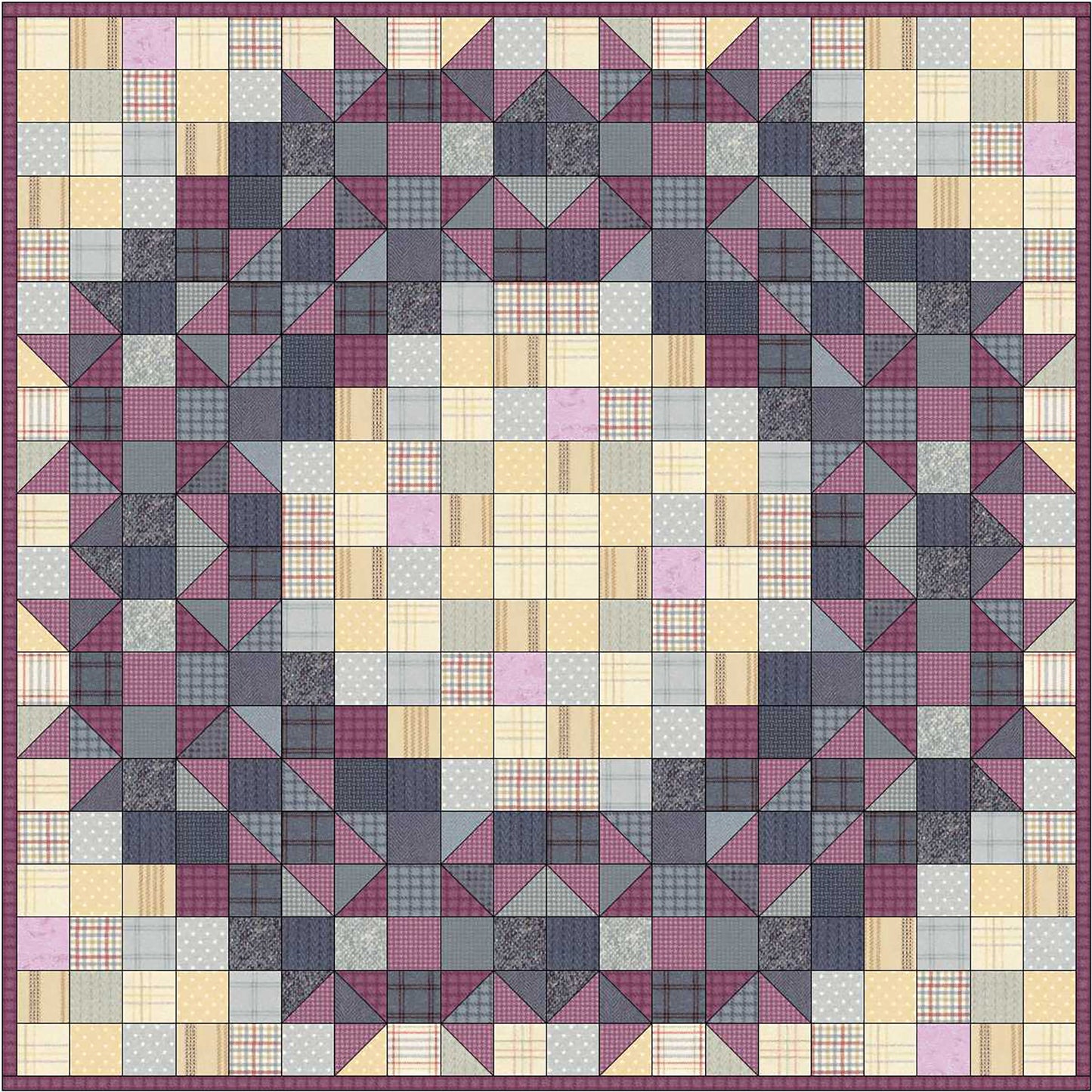 Welcome Wreath Quilt Pattern SP-114 - Paper Pattern