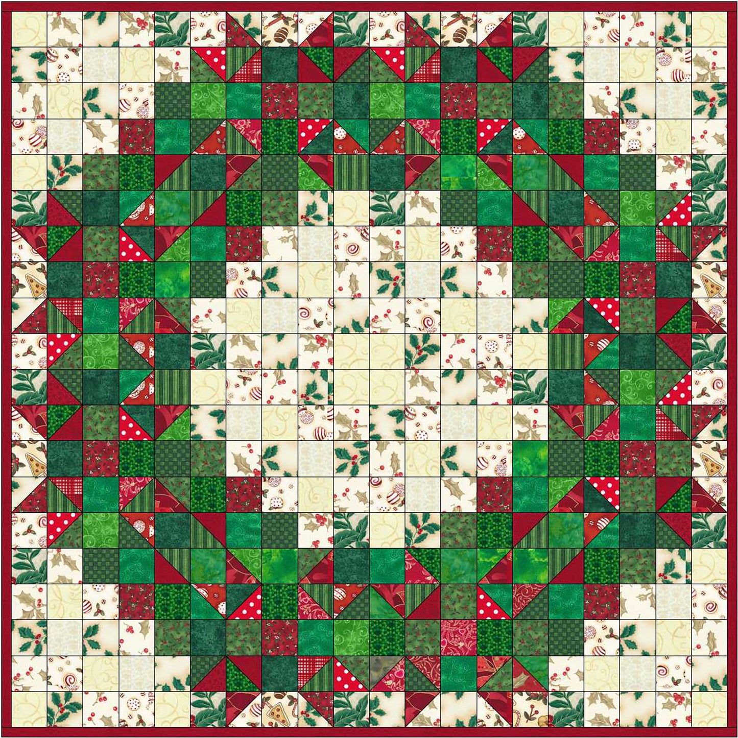 Welcome Wreath Quilt SP-114e - Downloadable Pattern