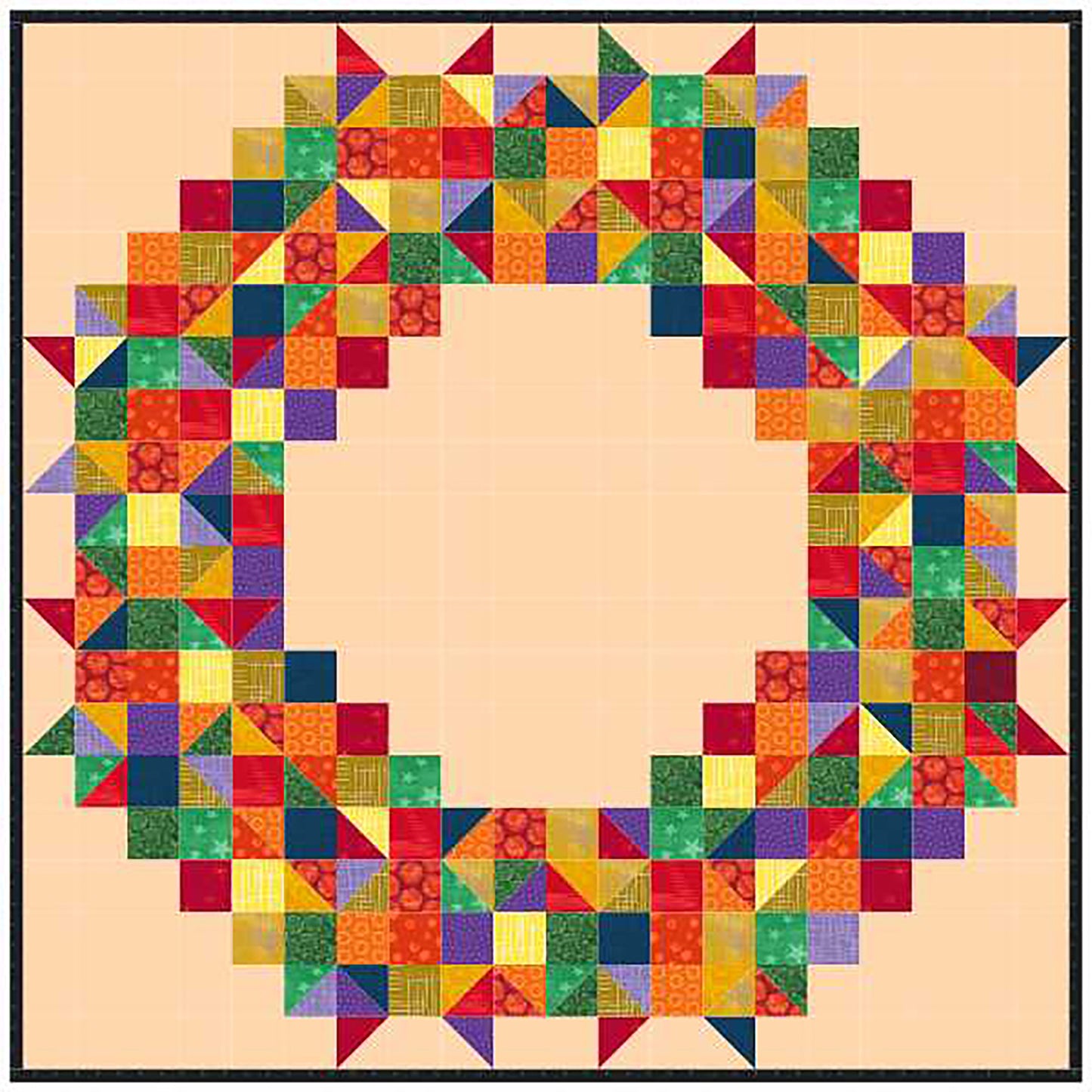 Welcome Wreath Quilt SP-114e - Downloadable Pattern