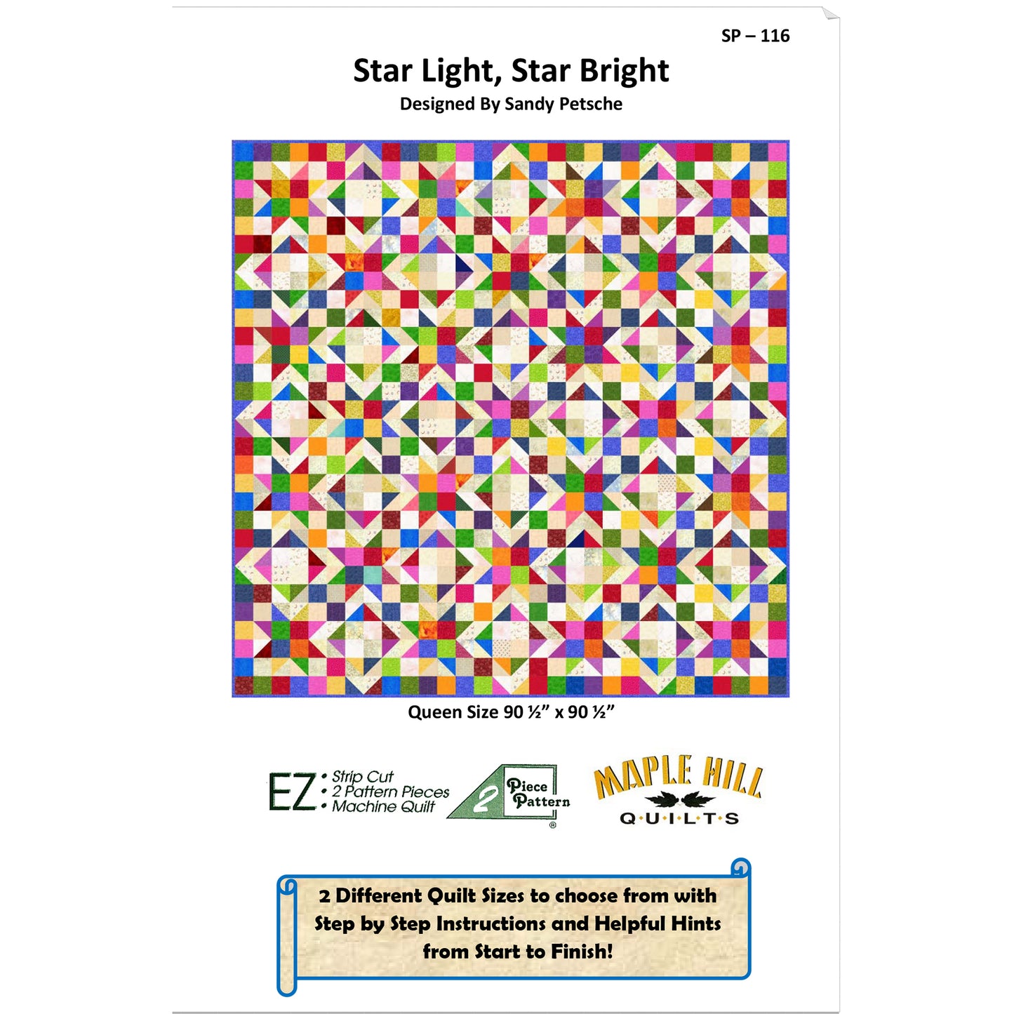 Star Light, Star Bright Quilt Pattern SP-116 - Paper Pattern