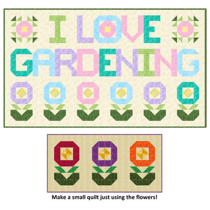 I Love Gardening Wall Hanging Pattern SP-204 - Paper Pattern