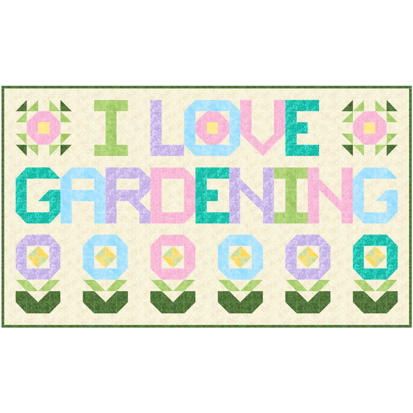I Love Gardening Wall Hanging Pattern SP-204 - Paper Pattern