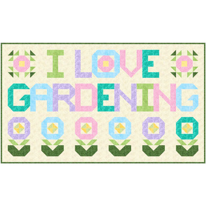 I Love Gardening Wall Hanging Pattern SP-204 - Paper Pattern
