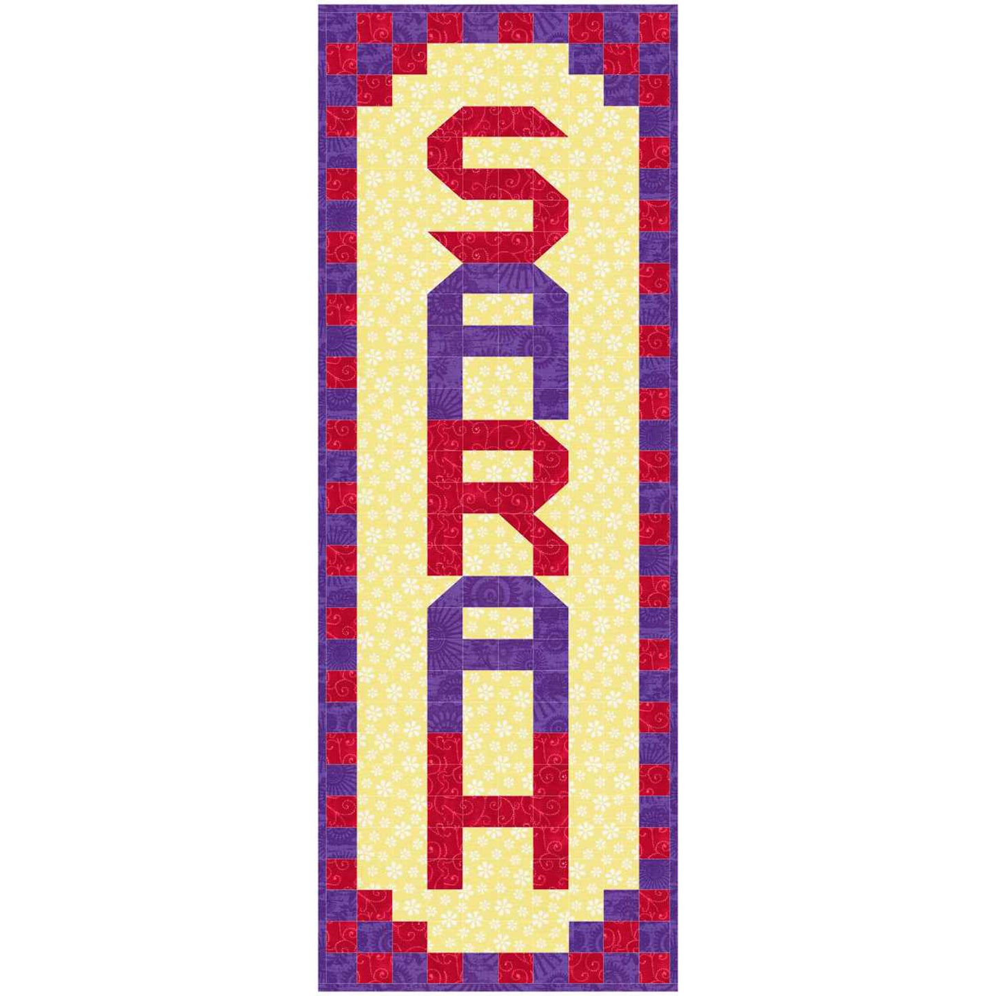 Personalized Baby Messages Wall Hanging Pattern SP-205 - Paper Pattern