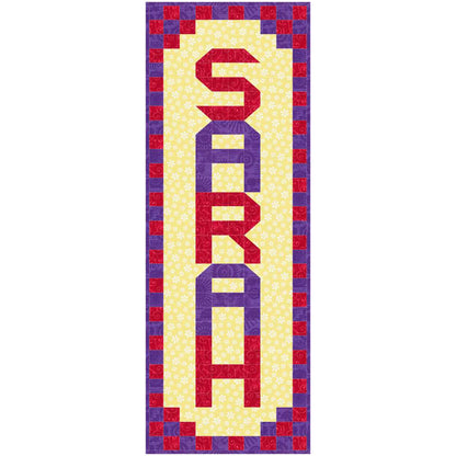 Personalized Baby Messages Wall Hanging Pattern SP-205 - Paper Pattern
