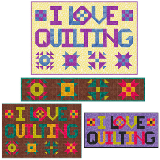 I Love Quilting Quilt Pattern SP-206 - Paper Pattern