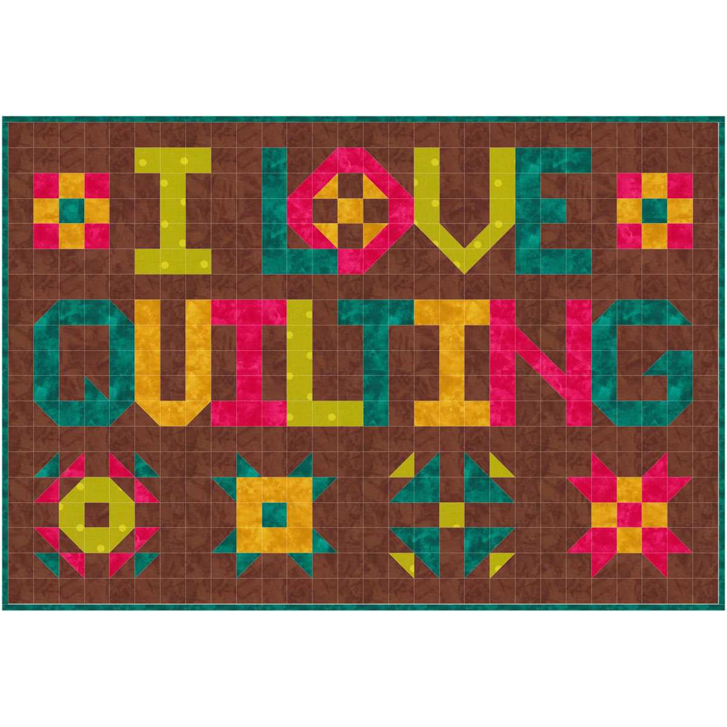 I Love Quilting Quilt Pattern SP-206 - Paper Pattern