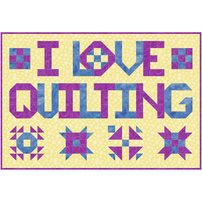 I Love Quilting Quilt Pattern SP-206 - Paper Pattern