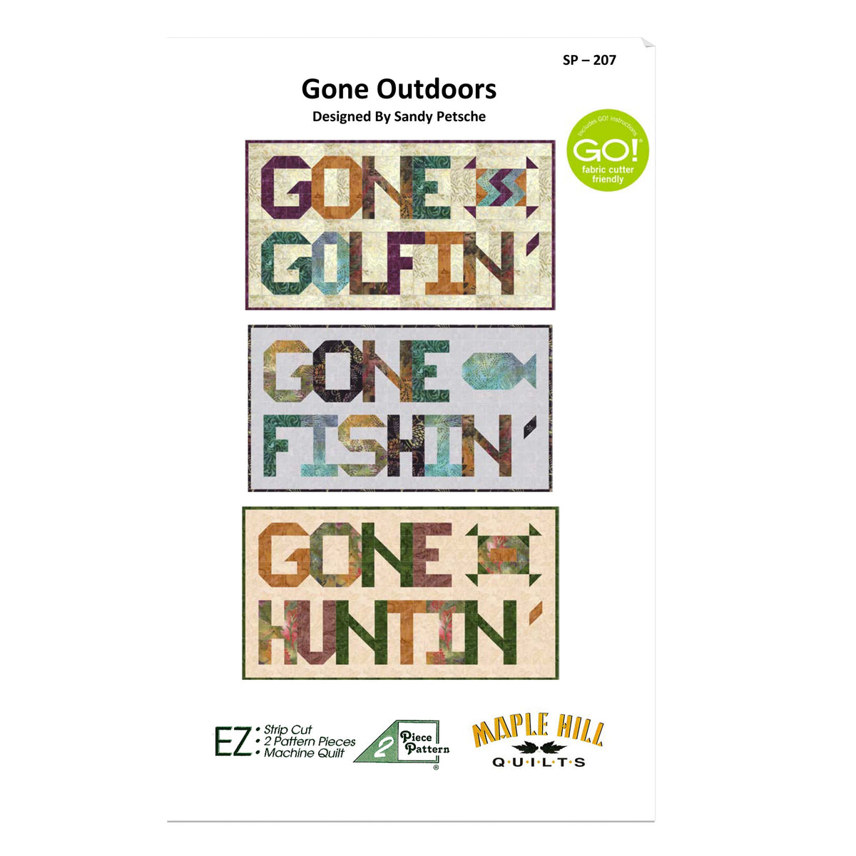 Gone Outdoors Quilt Pattern SP-207w - Wholesale Product