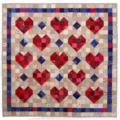 Heart Throb Quilt SP-211e - Downloadable Pattern