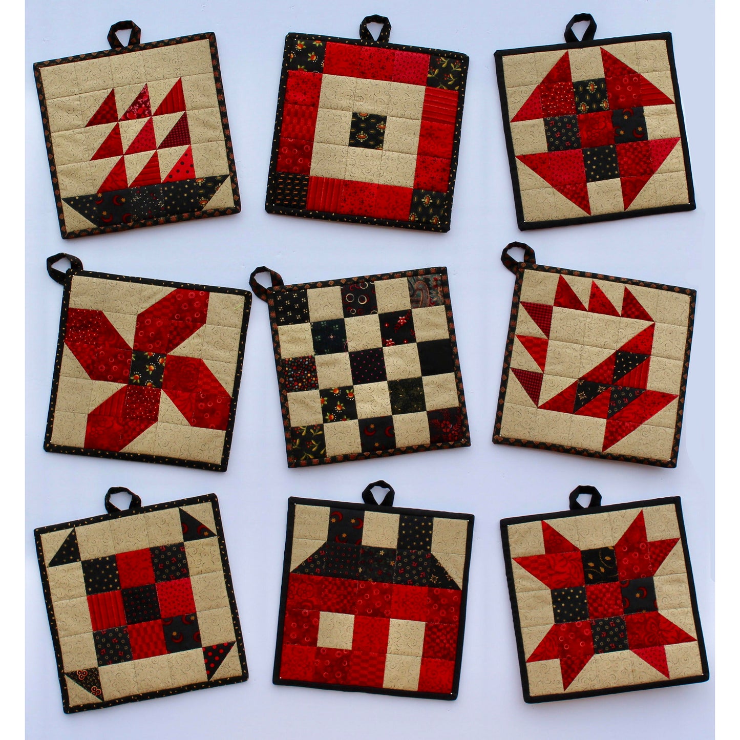Classic potholders. 9 designs to choose from.