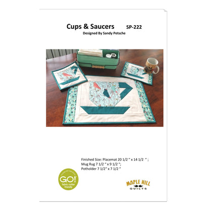 Cups & Saucers Table Set SP-222e - Downloadable Pattern