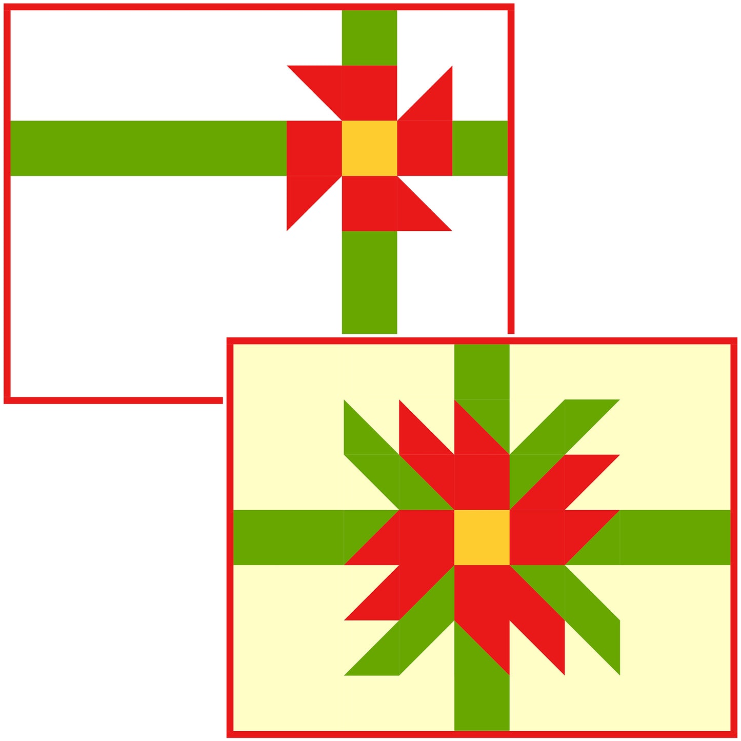 Two Christmas Placemats SP-227e - Downloadable Pattern