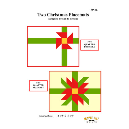 Two Christmas Placemats SP-227e - Downloadable Pattern