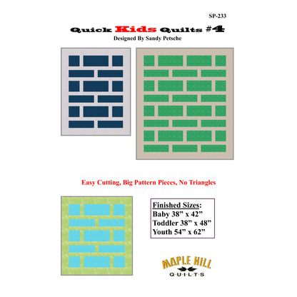 Quick Kids Quilts #4 Pattern SP-233 - Paper Pattern