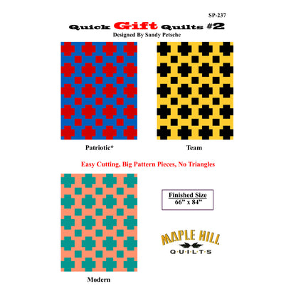 Quick Gift Quilts #2 Pattern SP-237 - Paper Pattern
