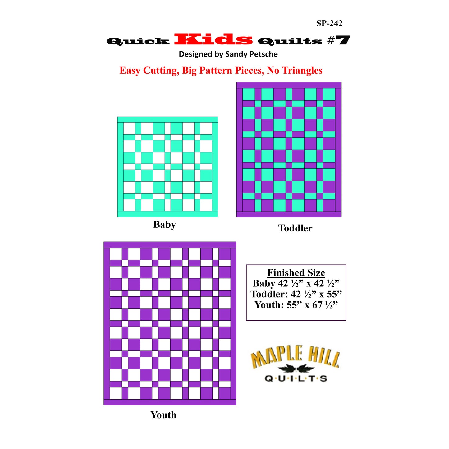 Quick Kids Quilts #7 Pattern SP-242 - Paper Pattern