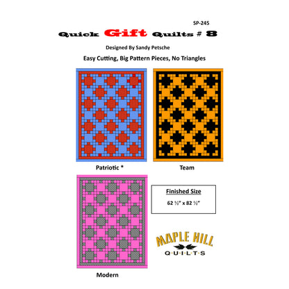 Quick Gift Quilts #8 Pattern SP-245 - Paper Pattern
