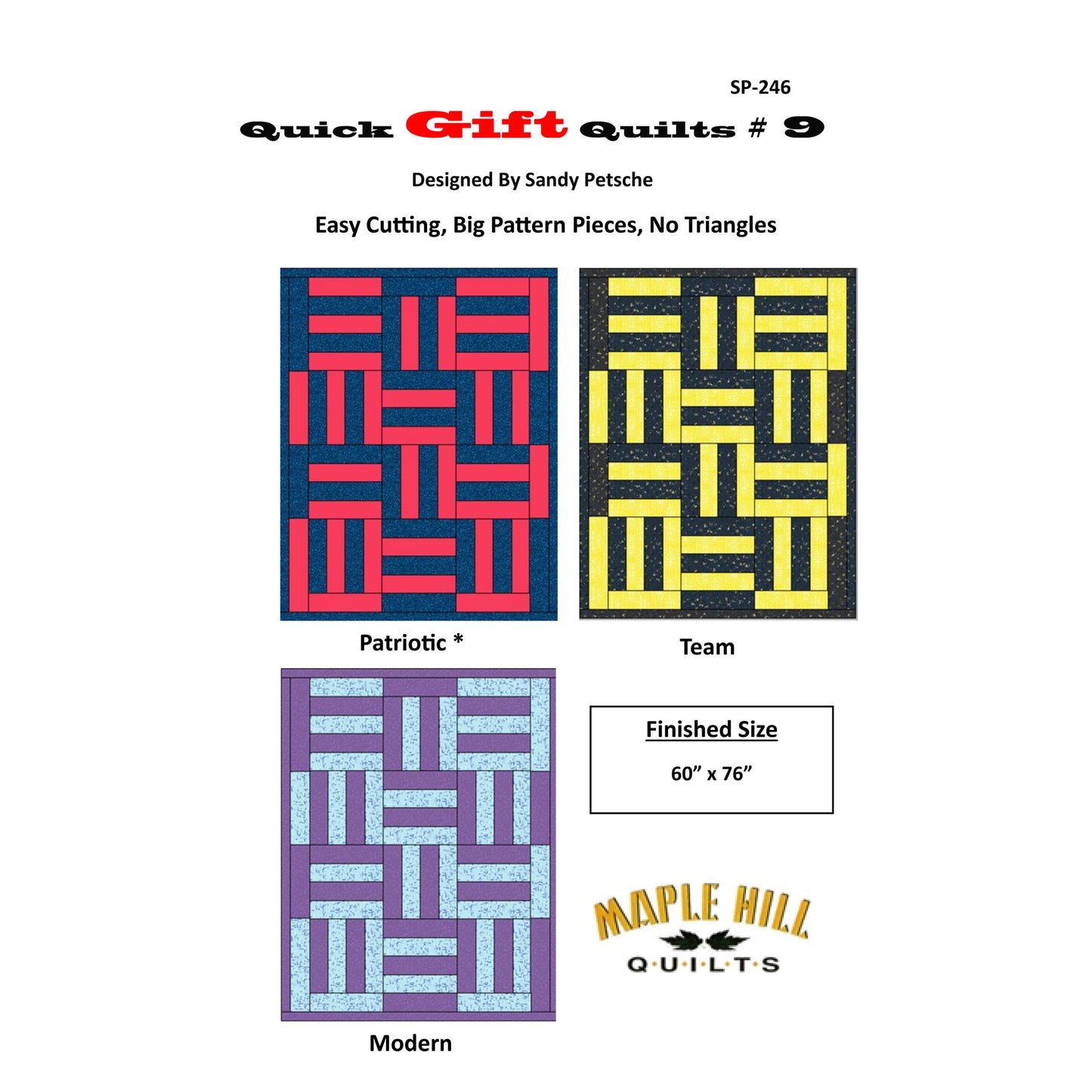 Quick Gift Quilts #9 SP-246e - Downloadable Pattern
