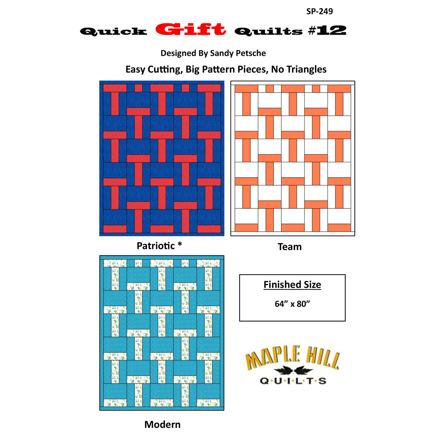 Quick Gift Quilts #12 SP-249e - Downloadable Pattern