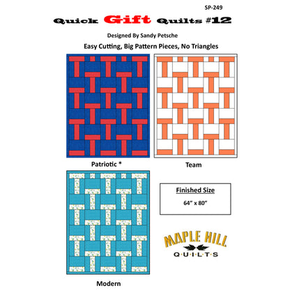 Quick Gift Quilts #12 SP-249e - Downloadable Pattern