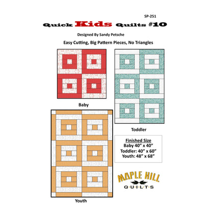 Quick Kids Quilts #10 Pattern SP-251 - Paper Pattern
