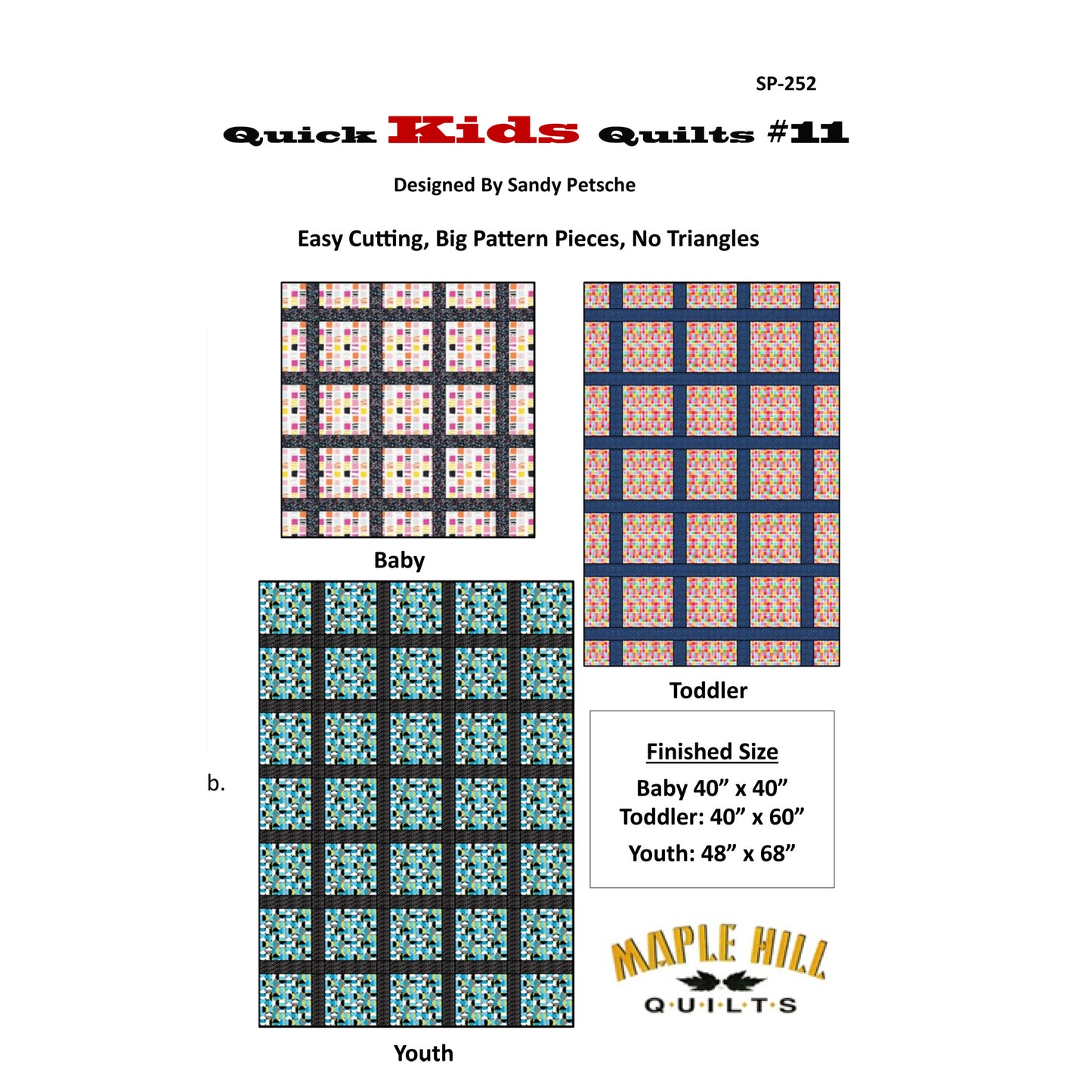 Quick Kids Quilts #11 Pattern SP-252 - Paper Pattern