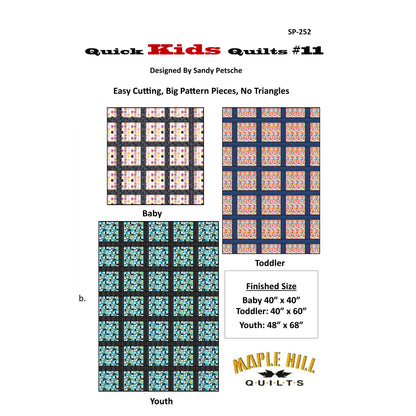Quick Kids Quilts #11 Pattern SP-252 - Paper Pattern