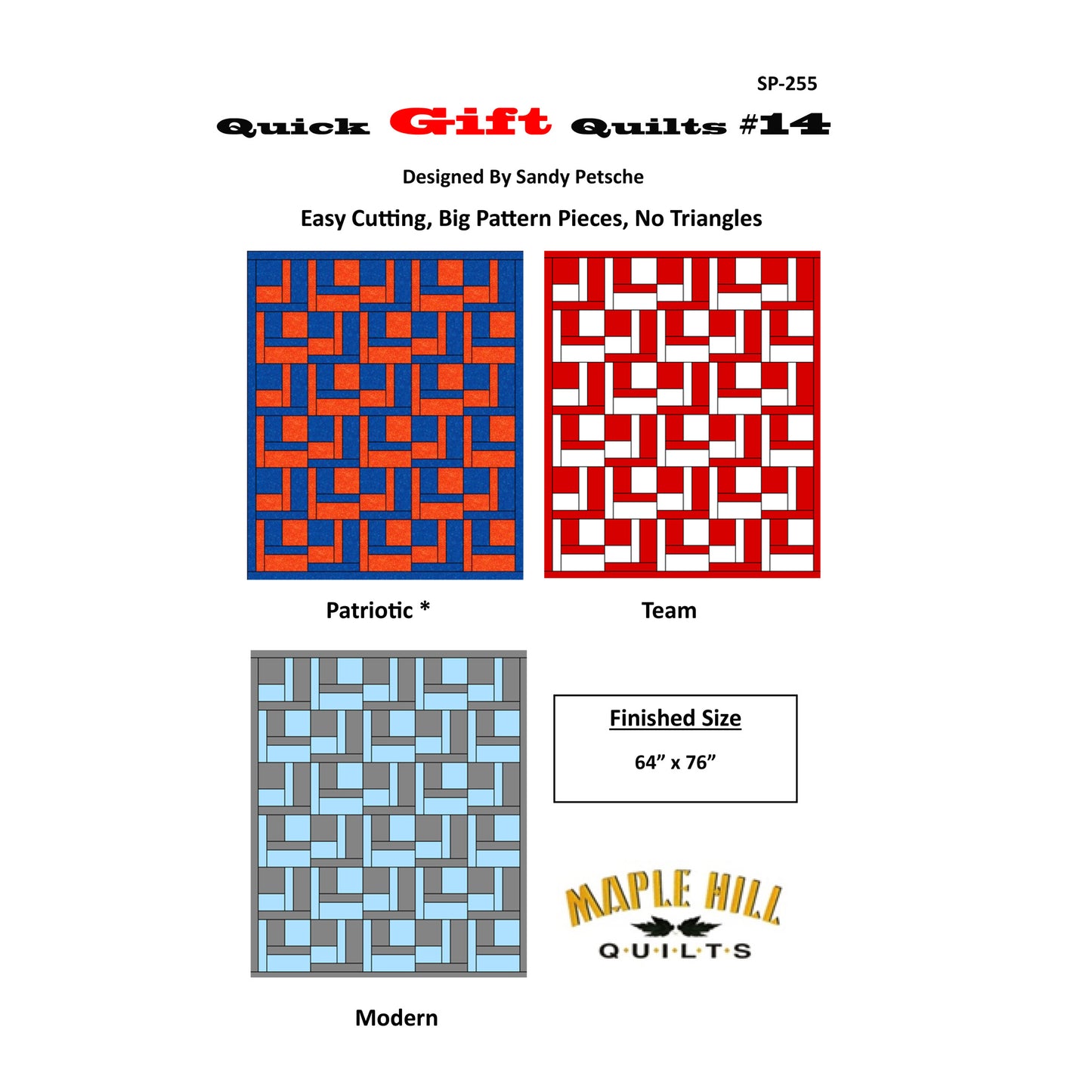 Quick Gift Quilts #14 Pattern SP-255 - Paper Pattern